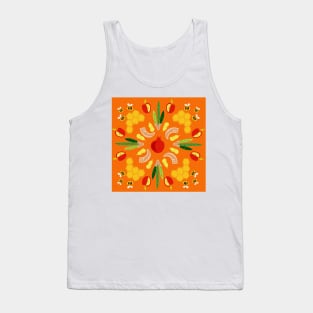 Yomim Noraim - orange print Tank Top